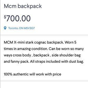MCM backpack